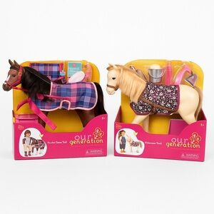 Our Generation Foal Set – Quarter Horse Foal + Palomino Foal (Bundle of 2) ✨